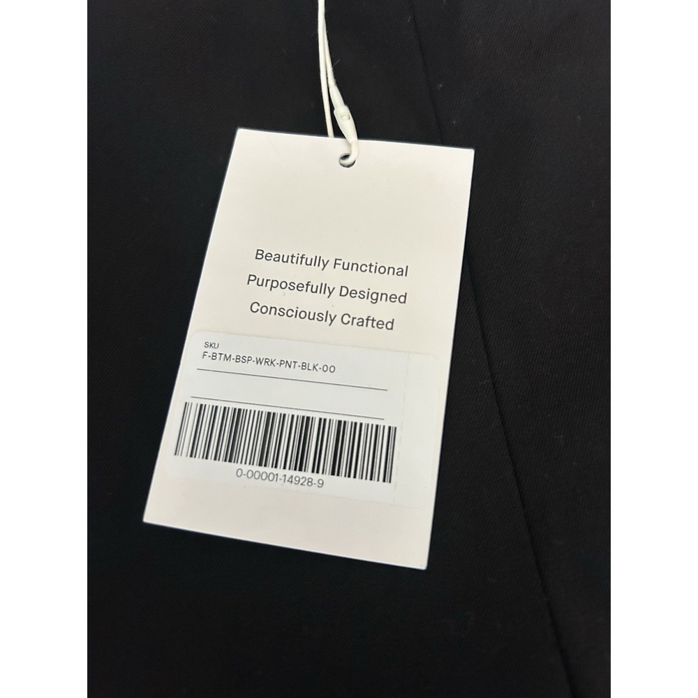 Everlane NWT Womens Black The Bi Stretch Work Pants Side Zip Size 00 - Picture 5 of 8